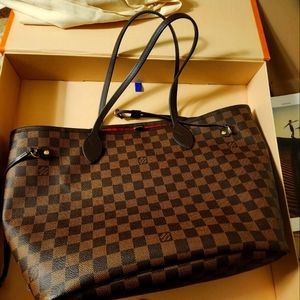 Louis Vuitton Damier Neverfull with pouch